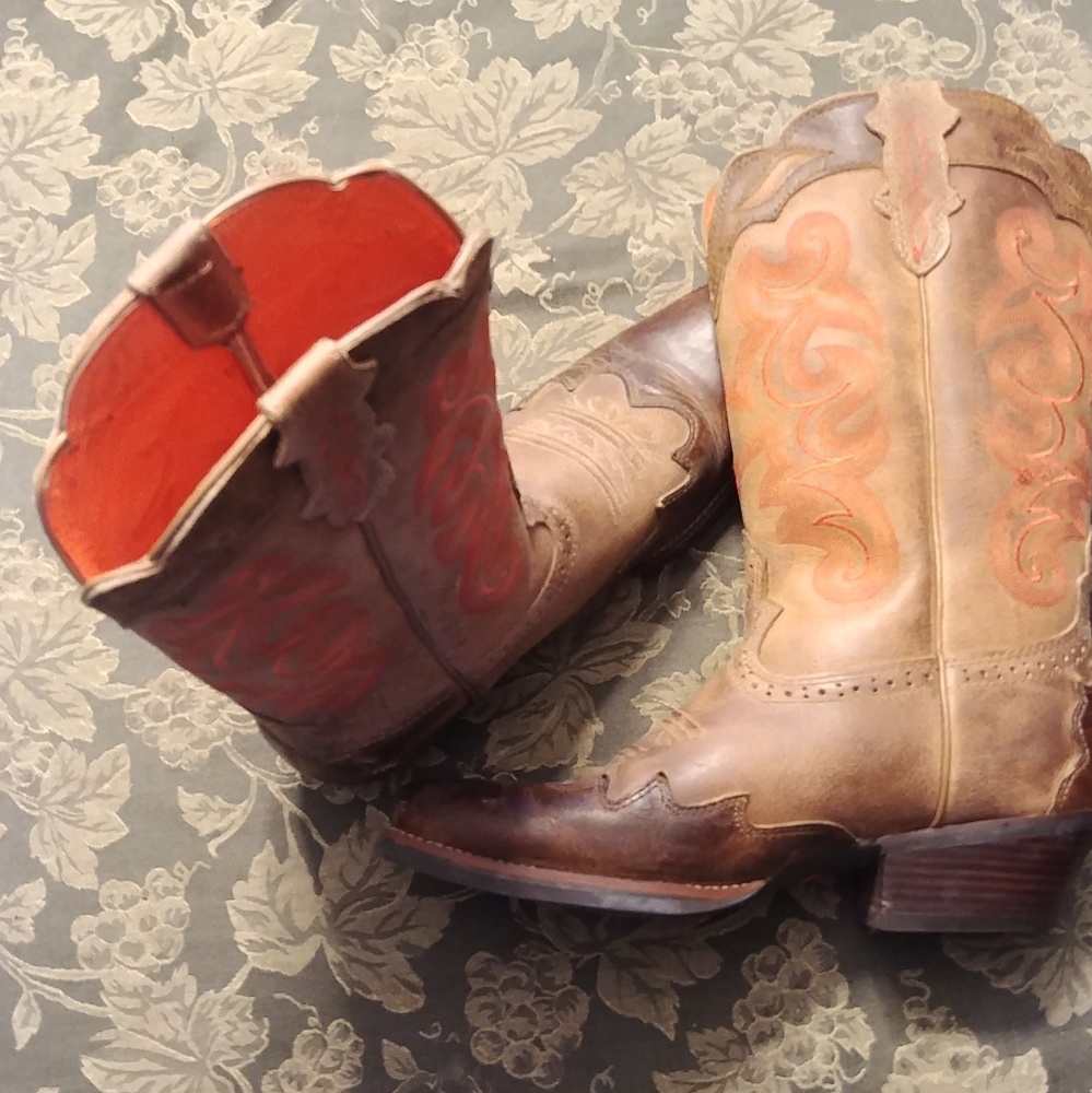 Justin western leather boots